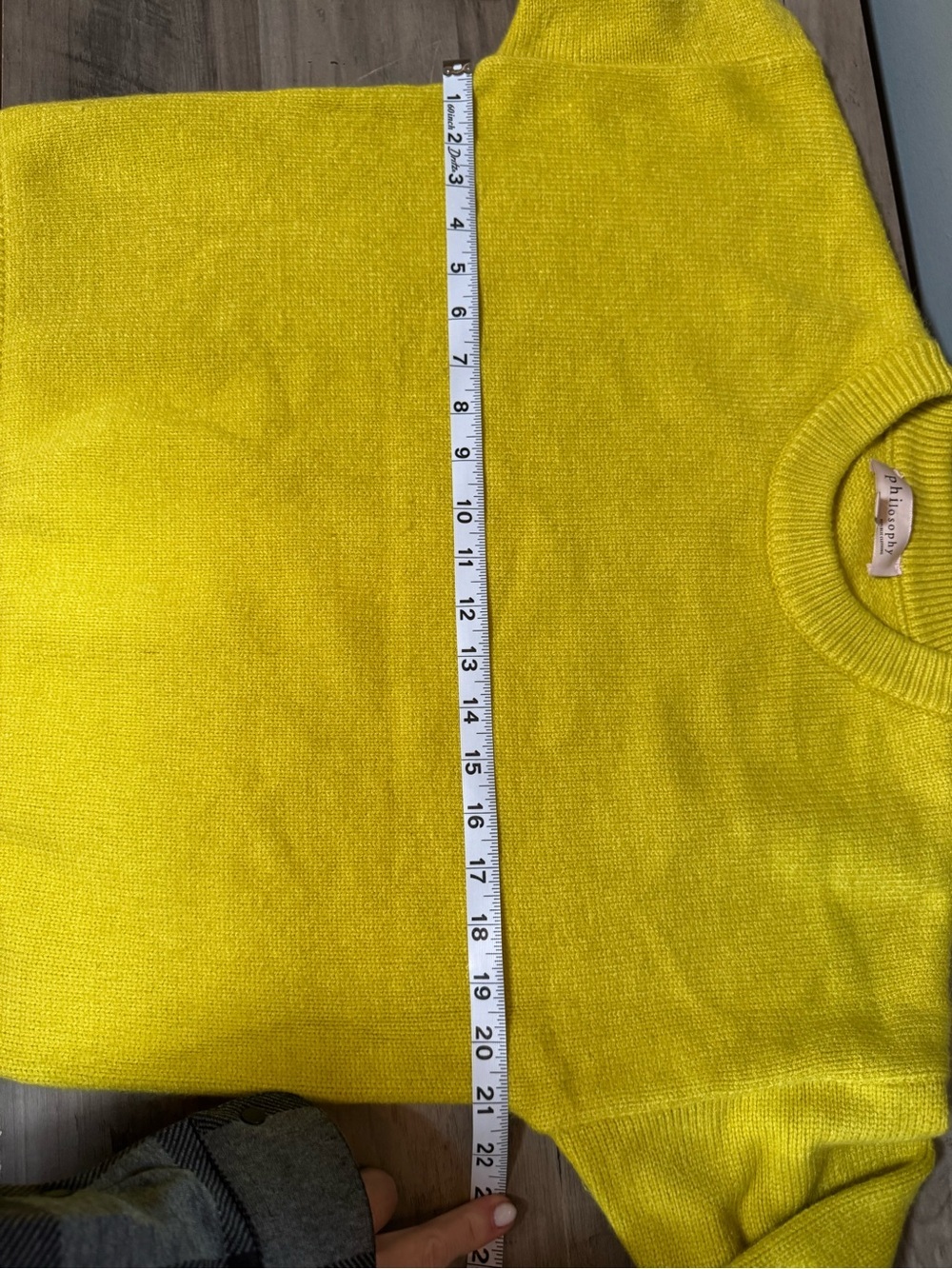 Philosophy Lemon Yellow Ribbed Knit Top - Picture 7 of 7